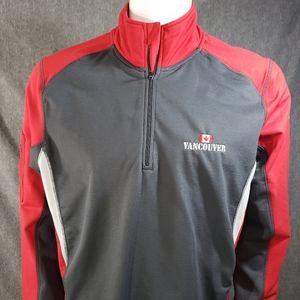 TCM Active Sports Quarter Zip Pullover Mens Size L